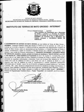 NÚMERO DO TÍTULO: 3492