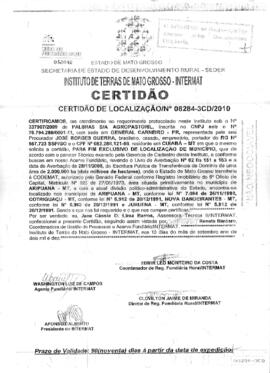 NÚMERO DA CERTIDÃO: 08284-3CD.2010