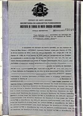 NÚMERO DO TÍTULO: 001663