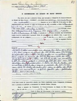 NÚMERO DO TÍTULO: SEM DADOS