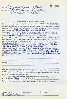 NÚMERO DO TÍTULO: SEM DADOS