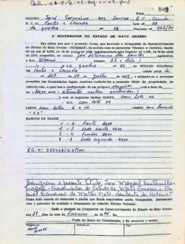 NÚMERO DO TÍTULO: SEM DADOS