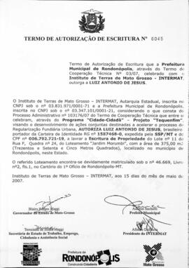 NÚMERO DO TERMO: 6045
