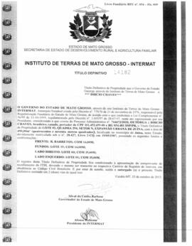 NÚMERO DO TÍTULO: 14182