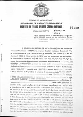 NÚMERO DO TÍTULO: 000538