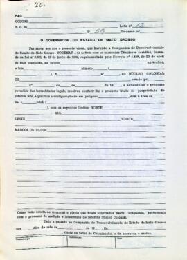 NÚMERO DO TÍTULO: SEM DADOS