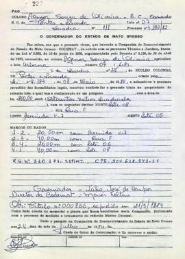 NÚMERO DO TÍTULO: 000836