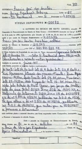 NÚMERO DO TÍTULO: 00082