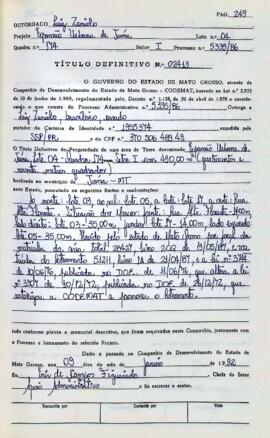 NÚMERO DO TÍTULO: 02413