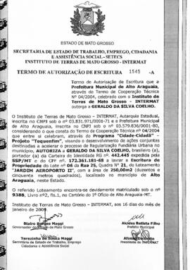 NÚMERO DO TERMO: 1545-A