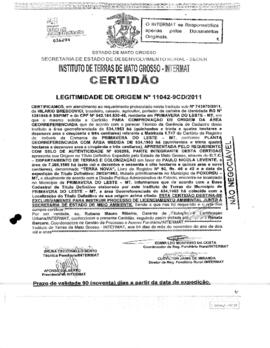 NÚMERO DA CERTIDÃO: 11042-9CD.2011