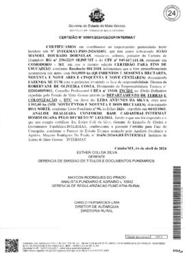 NÚMERO DA CERTIDÃO: 00601.2024