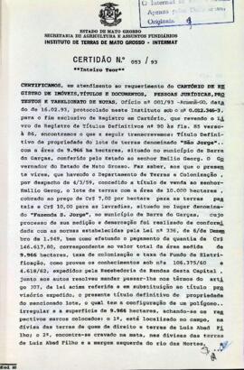 NÚMERO DA CERTIDÃO: 053.93