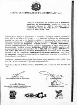 NÚMERO DO TERMO: 6537