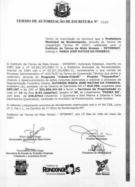 NÚMERO DO TERMO: 7100