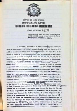 NÚMERO DO TÍTULO: 01176