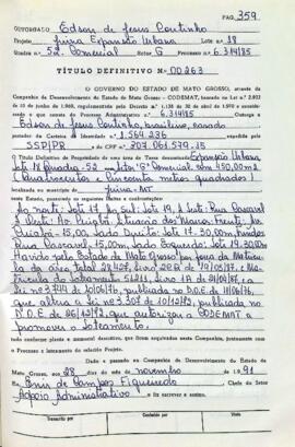 NÚMERO DO TÍTULO: 00263