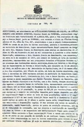 NÚMERO DA CERTIDÃO: 730.81