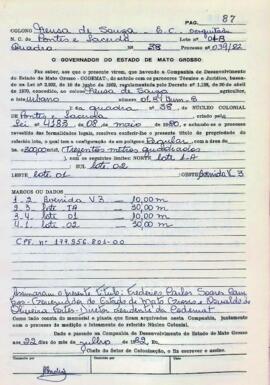 NÚMERO DO TÍTULO: SEM DADOS