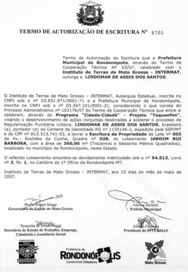NÚMERO DO TERMO: 6701
