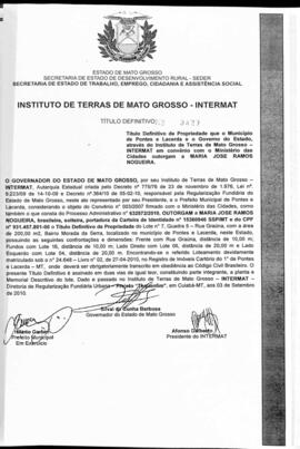 NÚMERO DO TÍTULO: 3427