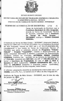 NÚMERO DO TERMO: 1736-A