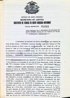 NÚMERO DO TÍTULO: 01933