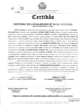 NÚMERO DA CERTIDÃO: 24.321-9CD.2022