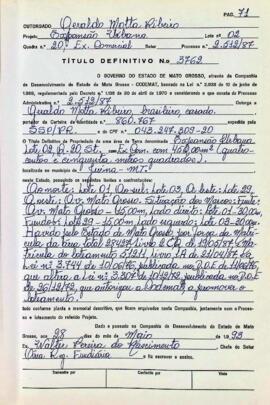 NÚMERO DO TÍTULO: 3762