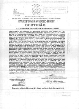 NÚMERO DA CERTIDÃO: 08806-0CD.2010