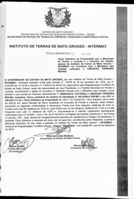 NÚMERO DO TÍTULO: 3418