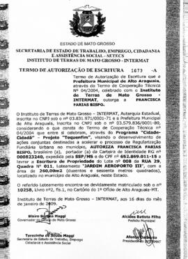 NÚMERO DO TERMO: 1673-A