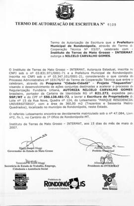 NÚMERO DO TERMO: 6109