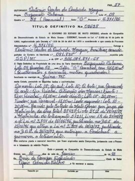 NÚMERO DO TÍTULO: 02628