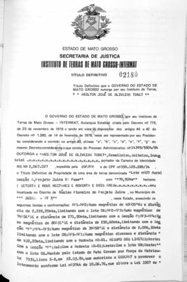NÚMERO DO TÍTULO: 02180