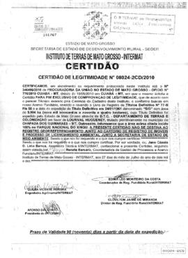 NÚMERO DA CERTIDÃO: 08024-2CD.2010
