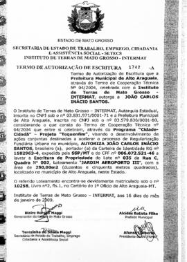NÚMERO DO TERMO: 1742-A