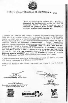 NÚMERO DO TERMO: 6745