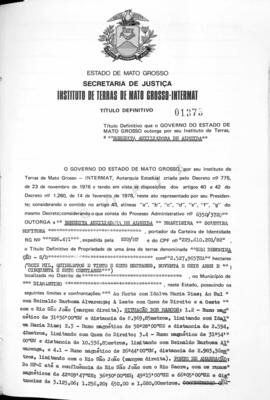NÚMERO DO TÍTULO: 01373