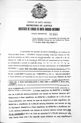 NÚMERO DO TÍTULO: 01342