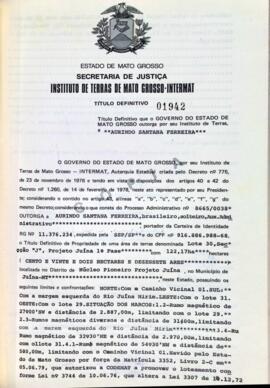 NÚMERO DO TÍTULO: 01942