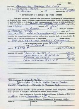 NÚMERO DO TÍTULO: SEM DADOS