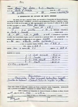 NÚMERO DO TÍTULO: SEM DADOS