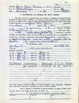 NÚMERO DO TÍTULO: SEM DADOS