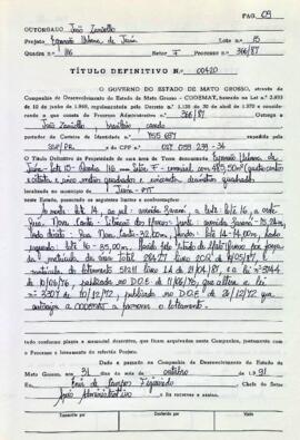 NÚMERO DO TÍTULO: 00420