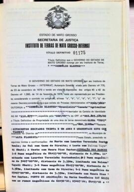 NÚMERO DO TÍTULO: 01175
