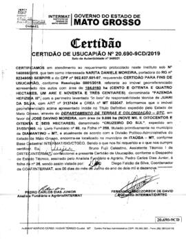 NÚMERO DA CERTIDÃO: 20.690-9CD.2019