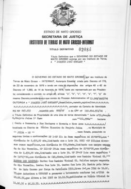 NÚMERO DO TÍTULO: 02086