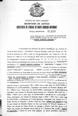 NÚMERO DO TÍTULO: 01450