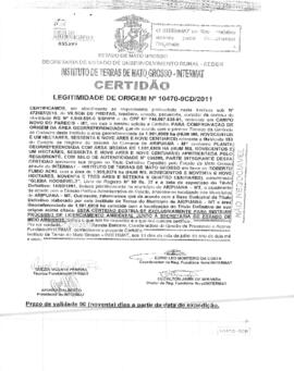 NÚMERO DA CERTIDÃO: 10470-9CD.2011